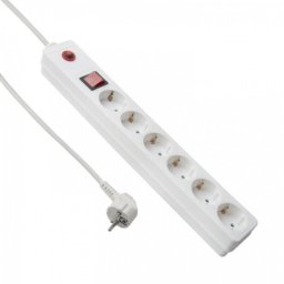 Fast Asia Produžni kabl 6r/3m sa prekidacem i zaštitom 3x1,5mm (Linkom) - beli ( 593 )