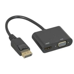 Fast Asia Adapter-konvertor Display Port na HDMI 4K+VGA, metal ( 633 )