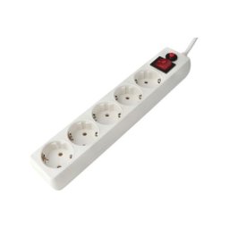 Kaifeng Produžni kabl 5r/5m sa prekidacem i zaštitom 3x1,5mm (Linkom) - beli ( 755 )