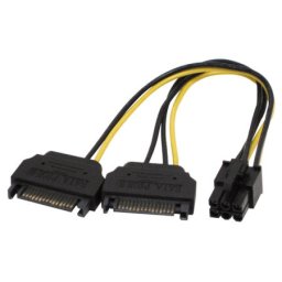 Fast Asia Adapter za napajanje VGA 6 pina na 2 x Sata ( 660 )