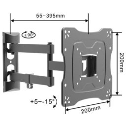 Dowell TV nosač Zglobni 17"- 42"do 30kg Vesa 200*200 ( 764 )