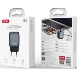 Xo l153 usb tip c kućni punjač 20w pd crni ( XO0357 )