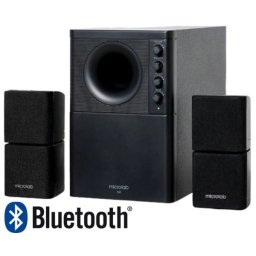 Microlab X2BT Aktivni drveni zvucnici 2.1 sistem 46W RMS (20W+2*13W) 3,5mm, Bluetooth