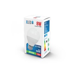 XLED E27 8W G45 NB LED Sijalica 4000K/640Lm/G45/220V,Kratko grlo-za lampe