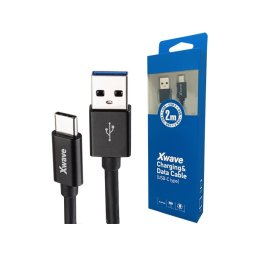 Xwave Kabl USB Tip C muški na Tip A muški 2M 3A, PVC crni pvc