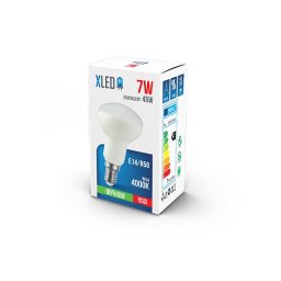 XLED E14 7W,R50 NB LED Sijalica 4000K,490Lm,220V,Bela