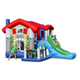 Velika Kuća - Vesela Igraonica na naduvavanje 455x330x265cm ( 9515 )