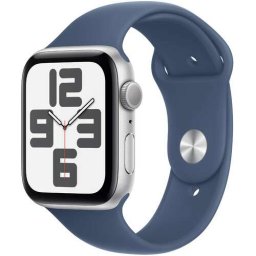 Apple watch SE 2 44mm GPS Silver Alu Case with Denim Sport Band
