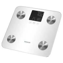 Sencor SBS 6025WH/LCD/bela Telesna fitnes vaga