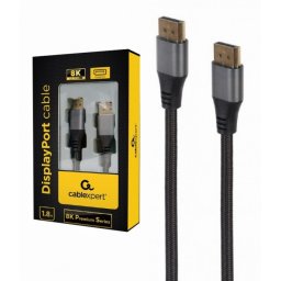Kabl DisplayPort na DisplayPort, Gembird CC-DP8K-6, digital interface kabl 8K, v1.4, 7680x4320 at 60Hz, dužina 1.8m