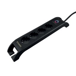 Produžni kabl 4xšuko+2xUSB-A sa prenaponskom zaštitom 2.0m crni