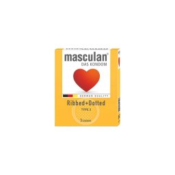 Masculan kondom TYPE 3 Rebrasti i tačkasti