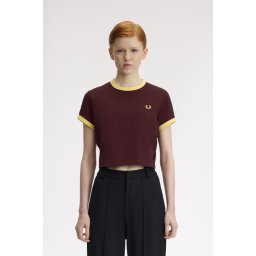 FRED PERRY CROPPED MAJICA OXBL