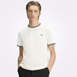 FRED PERRY TWIN MAJICA ECRUOG