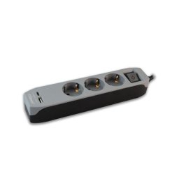 Commel Produzni kabl 3m 3xsuko sa sklopkom+usb a+c crno-siva ( c234-416 )