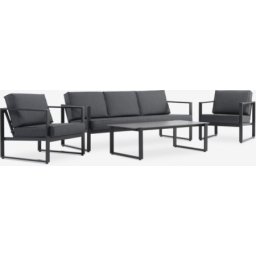 Lounge set za 5 osoba crni