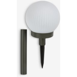 Solarna lampa fi 13xV37cm bela