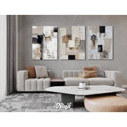 Neutralni tonovi DIGITAL ART slike na platnu ms266