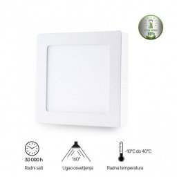 LED PANEL NADGRADNI KVADRAT 24W NW 4000K BBLINK