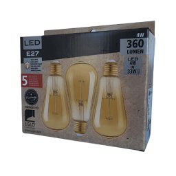LED SIJALICA E27 ST64 4W 2200K 12851 3SET EGLO