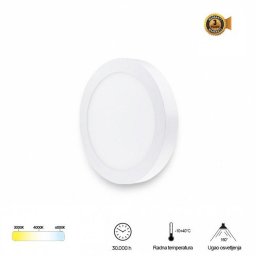 LED PANEL NADGRADNI CCT 3in1 12W KRUG BBLINK