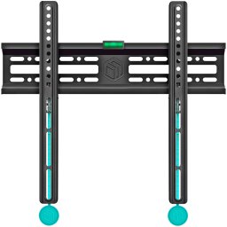 ONKRON Fixed TV Wall Mount for 32 to 65-inch Flat Panel TVs Digital Panels 50 kg, Black