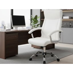 Kancelarijska fotelja Regent 9343H od eko kože - Bela ( 755-984 )