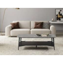 Klub sto Victor Tamno Siva Keramicka ploca/Crne metalne noge 389x600x1200 mm ( 800-628 )