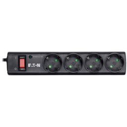 Eaton Protection Strip 4 DIN, 10A, Input: Schuko, Outputs: (4) Schuko 1m ( PS4D )