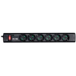 Eaton Protection Strip 6 DIN, 10A, 2500W Input: Schuko, Outputs: (6) Schuko 1m ( PS6D )