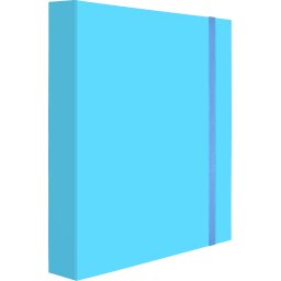 FASCIKLA BOX SA GUMOM A4 5D SVETLO PLAVA 10991 OP*