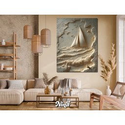 Moderne slike na platnu Brod na pucini ms267