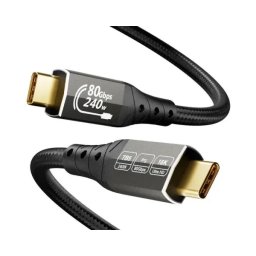 Kabl USB E-Green USB4 V2.0 USB C-CM/M Thunderbolt 5/4, 80Gbps/PD 16K@60Hz 8K@120Hz, 2m, crna