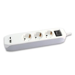 Produžni kabl 3xšuko+1xUSB-A+1xUSB-C sa prekidačem 1.4m