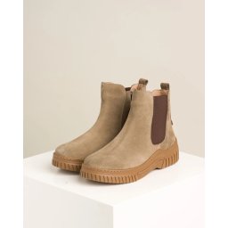 Kožne ženske poluduboke čizme 1380 bež