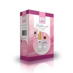 Poklon set – Serum za lice-za normalnu i suvu kožu i Tonik za lice – Ruža Vitalia