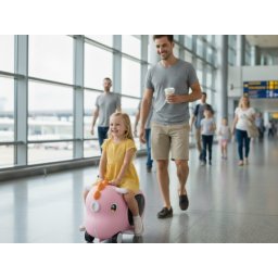 Dečija guralica koferčić 475 roze