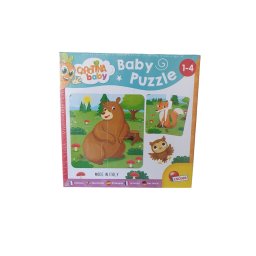 Bebi puzle šuma sa divljim životinjama Lisciani