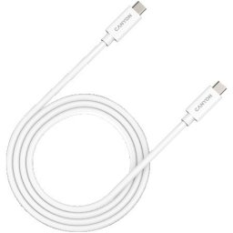 Canyon U4-CC-5A1M-E, USB4 type-C to type-C cable assembly 40G 1m 5A 240W white ( CNS-USBC44W )