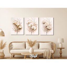 Bež elegancija DIGITAL ART slike na platnu ms268