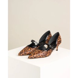 Ženske kožne salonke na štiklu 757 leopard
