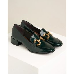 Ženske cipele na blok petu 24316-43 zelene