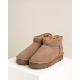 Kožne ženske poluduboke čizme 26352-41 bež