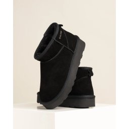 Kožne ženske poluduboke čizme 26352-41 crne