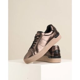 Ženske patike na pertlanje 23603-43 metalik