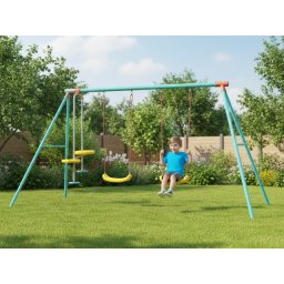 Fun Flip dečija ljuljaška sa dva sedišta i klackalicom 300 x 150 x 180 cm - metalna konstrukcija ( SW-300-4S )