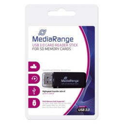 MEDIARANGE GERMANY USB 3.0 CARD READER STICK BLACK