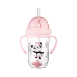 Canpol babies non-spill sportska solja sa slamcicom (teg) 270ml 56/606 exotic pink ( 56/606_pin )