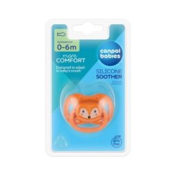 Canpol babies silikonska varalica 0-6m cute animals orange 34/924_ora ( 34/924_ora )