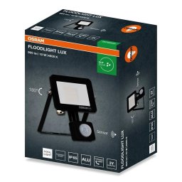 LED REFLEKTOR SA SENZOROM POKRETA 10W NW 4000K PRIRODNO BELA CRNI OSRAM